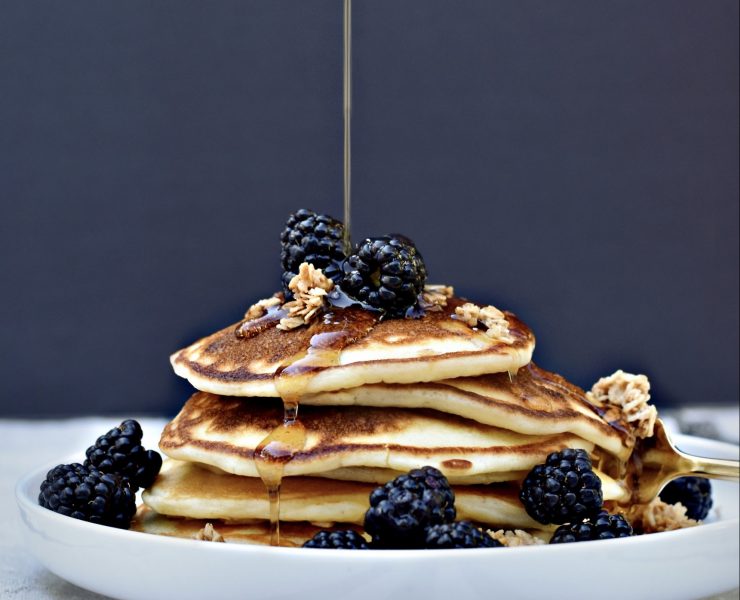 Granola Greek Yogurt Pancakes, Raise Magazine