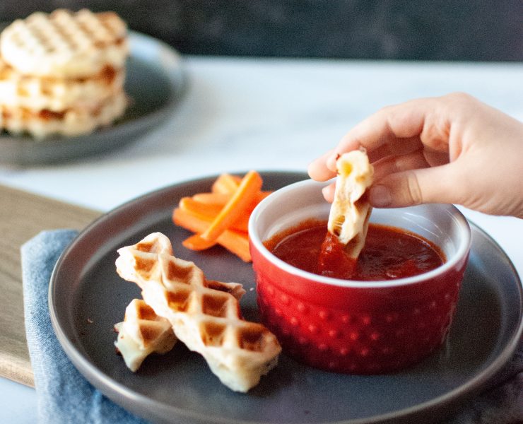 An Easy Lunch To Make With Kids: Pizza Waffles, Raise Magazine