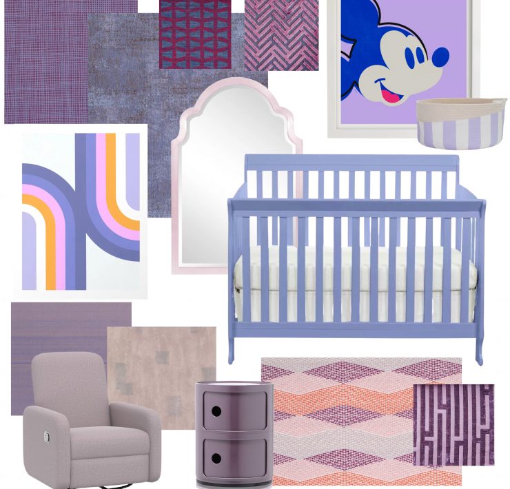 Pantone's Color of the Year: Very Peri Nursery Inspo