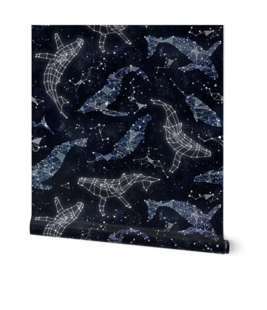 Whale Constellations Wallpaper